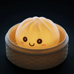 Veilleuse Squishy Dumpling Blanche — macro de la surface