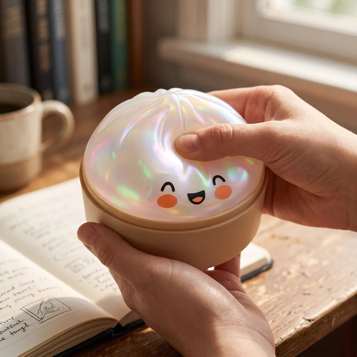 Squishy Dumpling Blanc Nuage — utilisé comme anti-stress