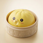 Squishy Dumpling Bubble Jaune — macro de la surface