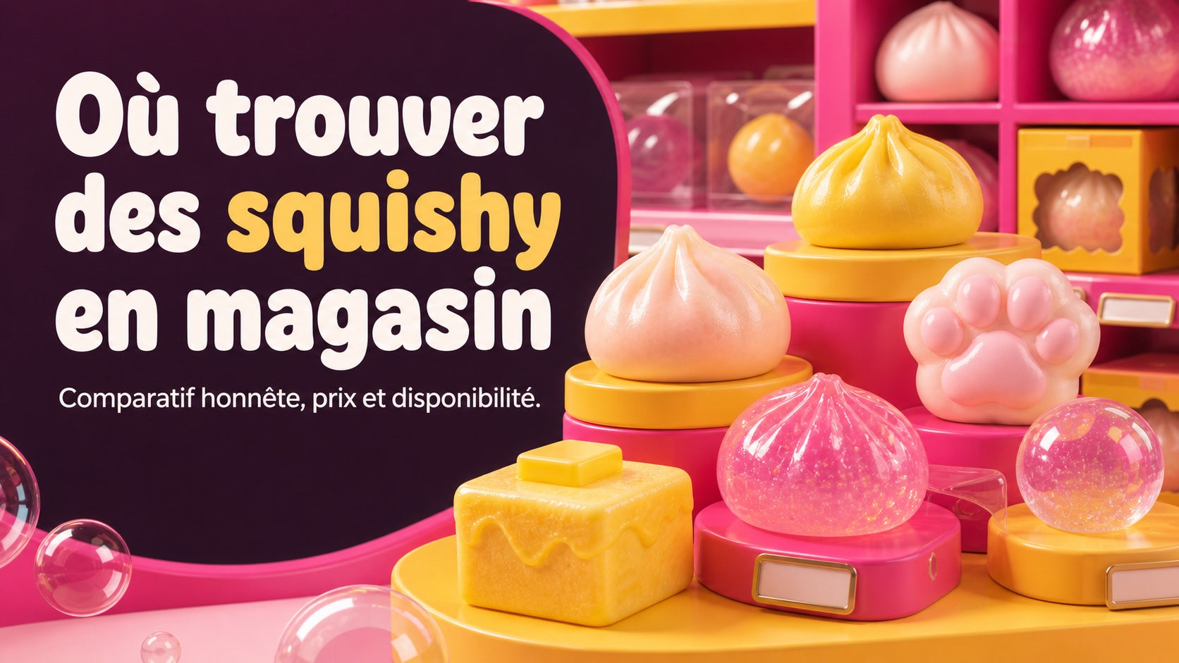 Où trouver des squishy en magasin : Action, King Jouet, Smyths, Cultura, Amazon